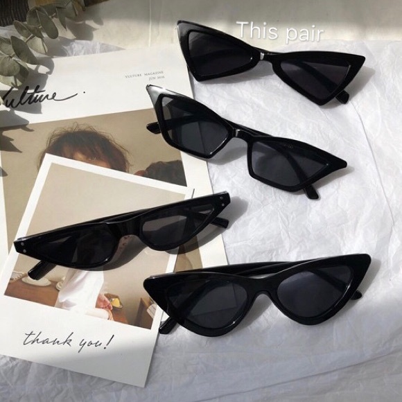 LAST UV Protected Black Triangular Sunglasses - Picture 4 of 4